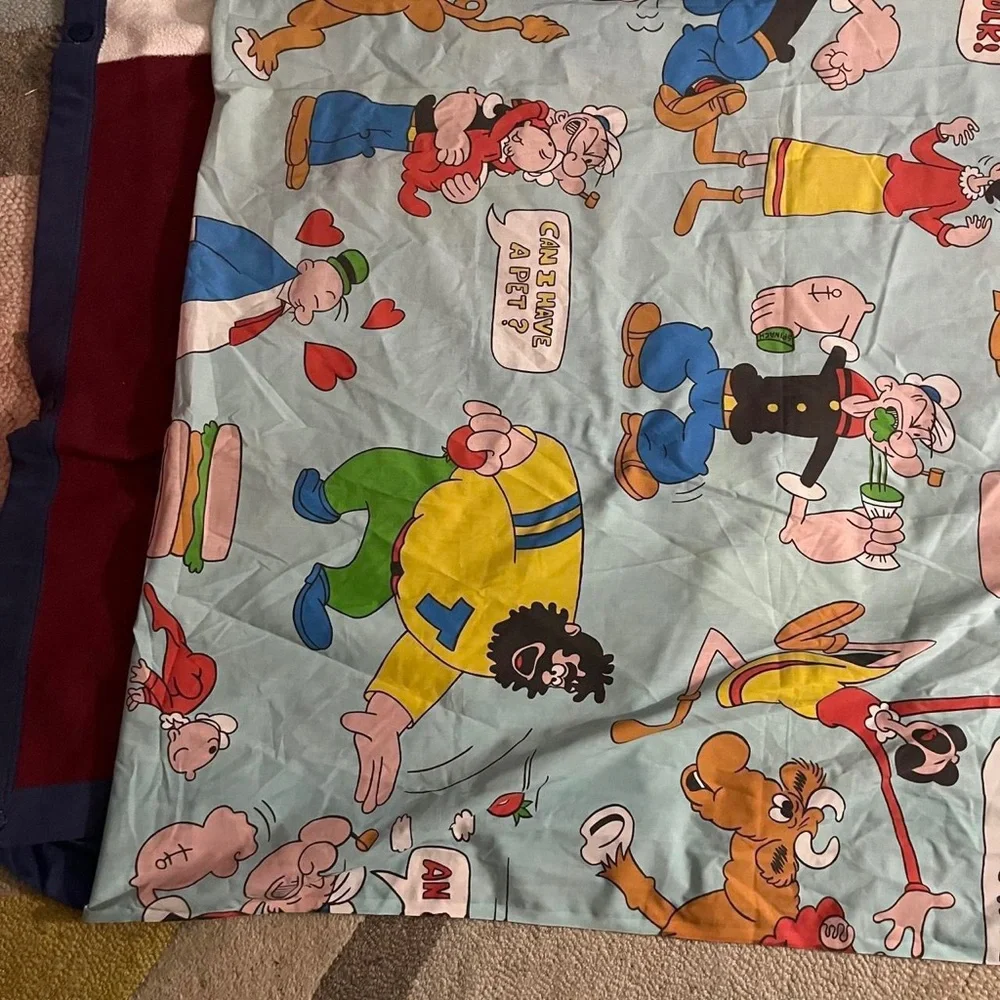 Vintage 80s Who Framed Roger Rabbit XL Twin Flat Bed Sheet Rare